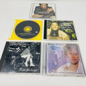 Music CD Collection Featuring Luther Vandross, Whitney Houston & Lionel Richie